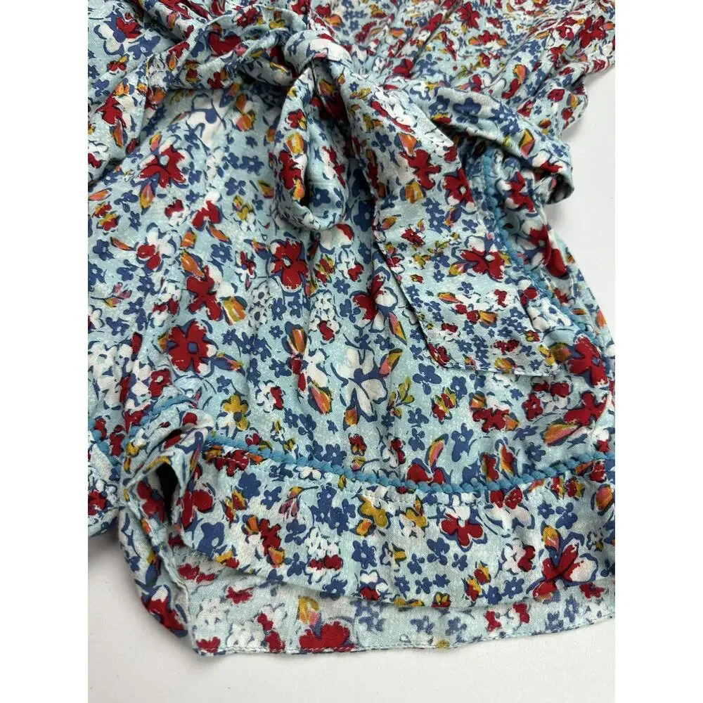 Girls Poupette St. Barth Floral Romper Size M - Picture 6 of 7